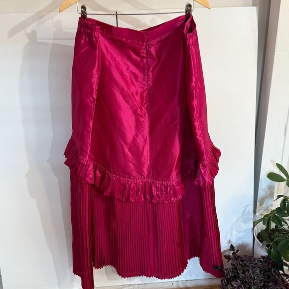 Terramina Ruffled Layers Formal Maxi Church Skirt 26 Pink Fuschia - Picture 6 of 14